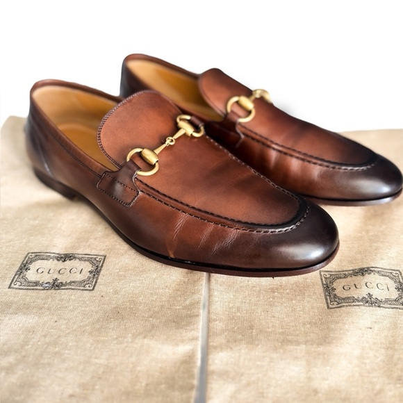 Gucci Other - Gucci Brown Leather Horsebit Loafers